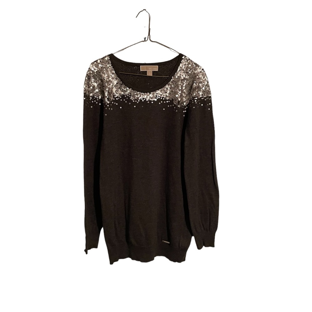 Michael Kors Womens Medium Sequin Sweater